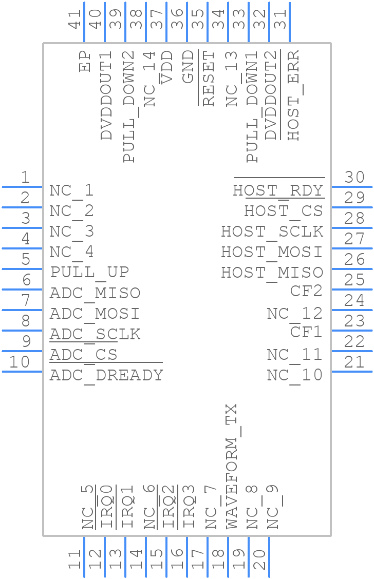 ADE9178GTL+T - Analog Devices - PCB symbol