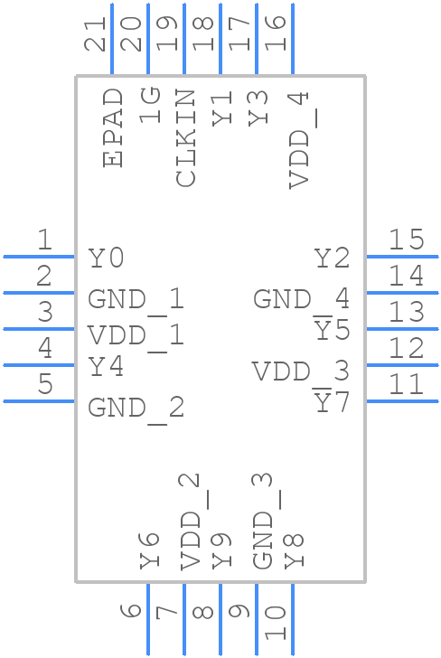 5PB1110NDGI8 - Renesas Electronics - PCB symbol