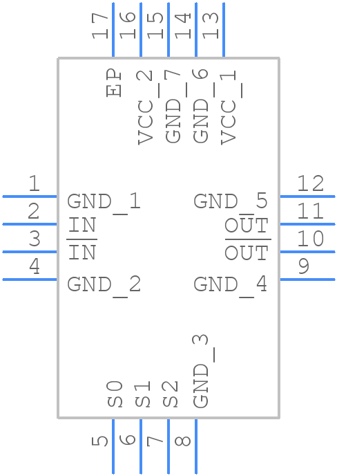 HMC862ALP3E - Analog Devices - PCB symbol