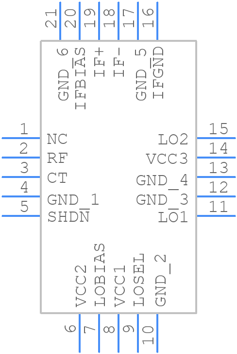 LTC5541IUH#PBF - Analog Devices - PCB symbol