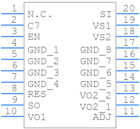 L4938ND - STMicroelectronics - PCB symbol