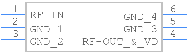 PSA2-6+ - Mini-Circuits - PCB symbol