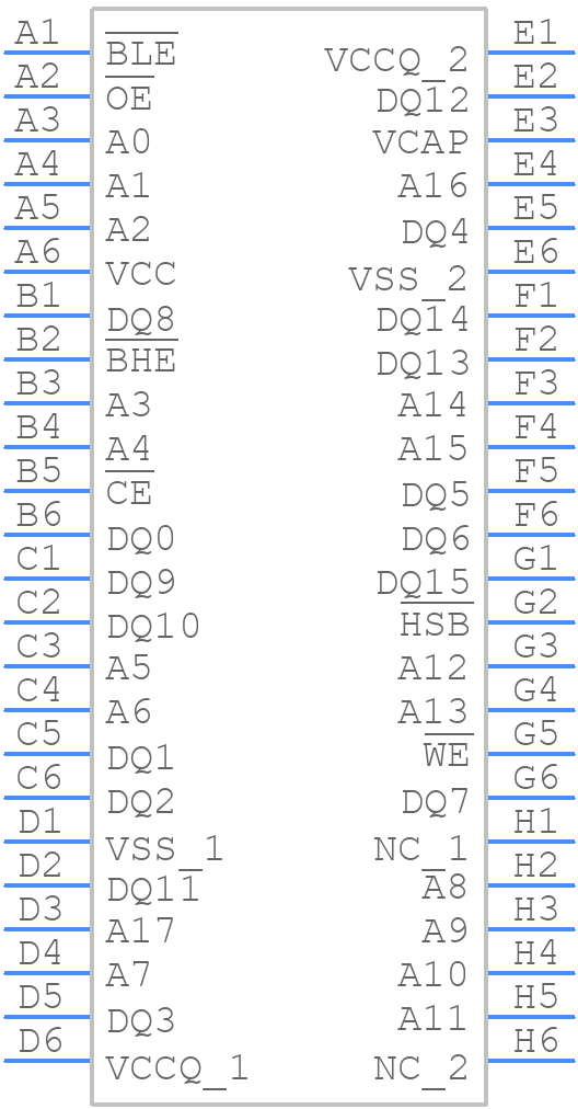 CY14V104NA-BA25XIT - Infineon - PCB symbol