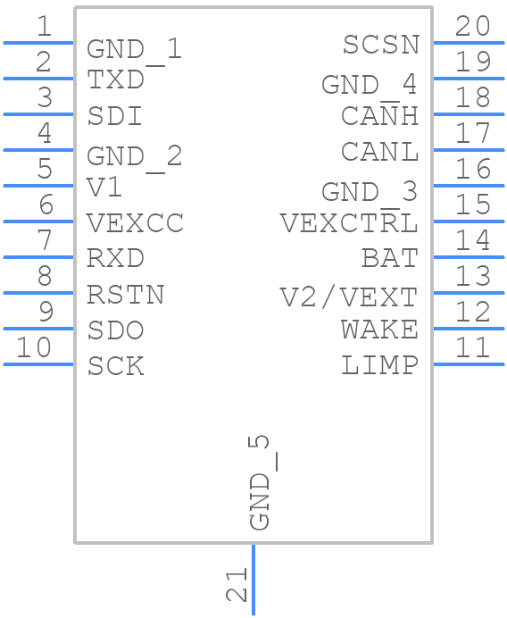 UJA1169TK - NXP - PCB symbol