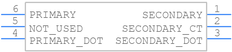 T1-6T-KK81+ - Mini-Circuits - PCB symbol