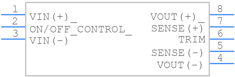 PKU3515SPI - Flex Power Modules - PCB symbol