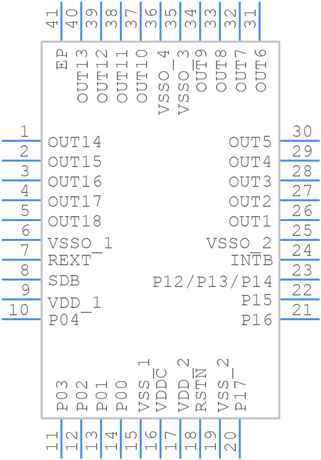 IS31CS8979-QFLS2-TR - Lumissil Microsystems - PCB symbol
