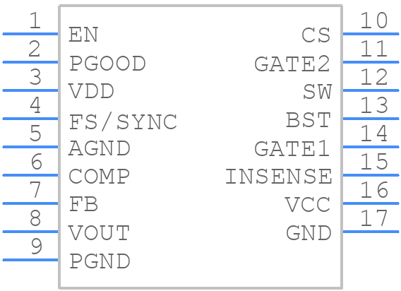 IS31PM3510-ZLS4-TR - Lumissil Microsystems - PCB symbol