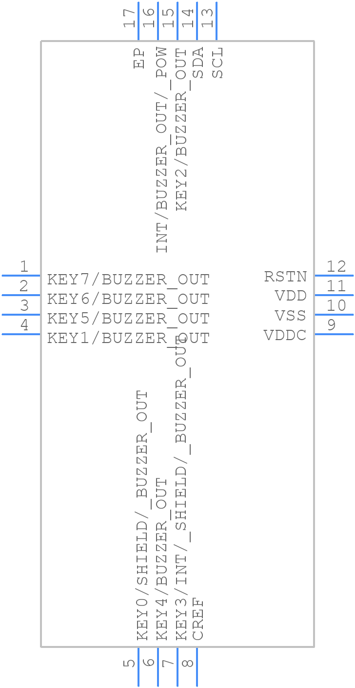 IS31SE5118A-QFLS3-TR - Lumissil Microsystems - PCB symbol