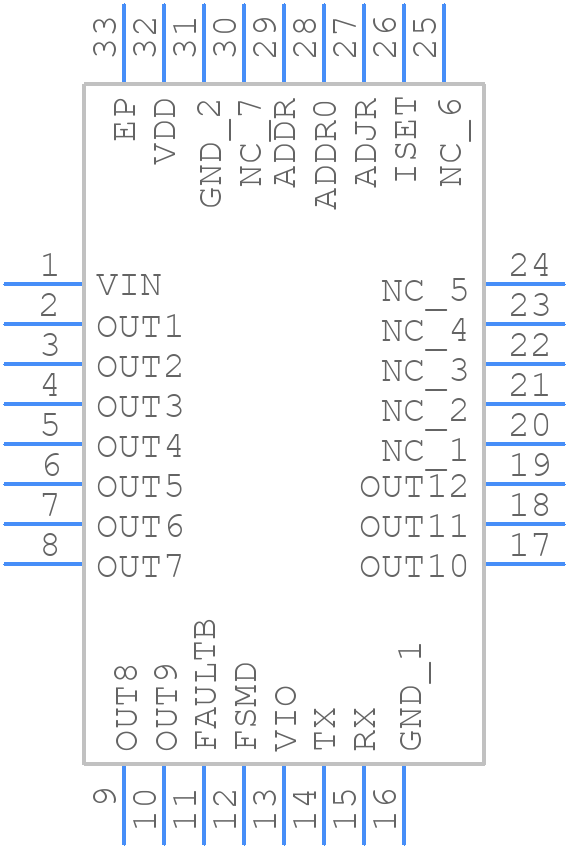 IS32LT3137-QWLA3-TR - Lumissil Microsystems - PCB symbol