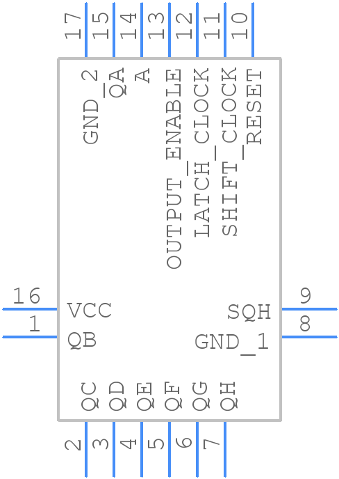 MC74HC595AMN1TWG-Q - onsemi - PCB symbol