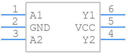 NL27WZ06DFT2G-Q - onsemi - PCB symbol