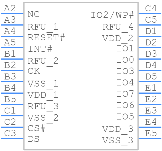 EM008LXOBB320CS2R - Everspin Technologies - PCB symbol