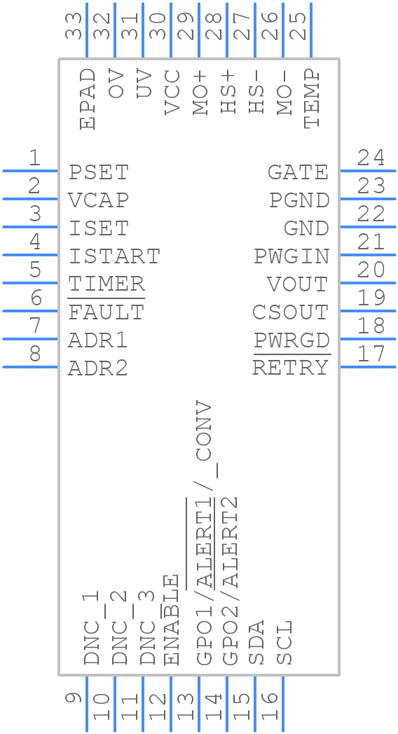 ADM1281-1AACPZ - Analog Devices - PCB symbol