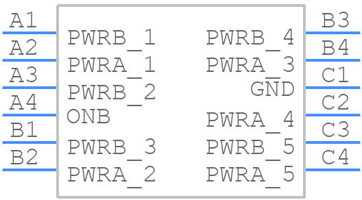 FPF2411BUCX-F130 - onsemi - PCB symbol