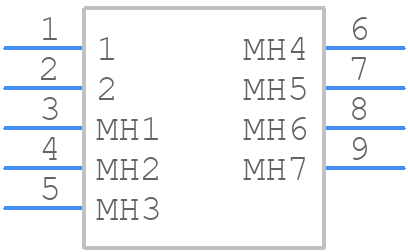 NTHBR11A1110SR - Amphenol Communications Solutions - PCB symbol