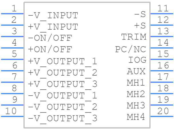 CFB600-24S48 - Cincon - PCB symbol