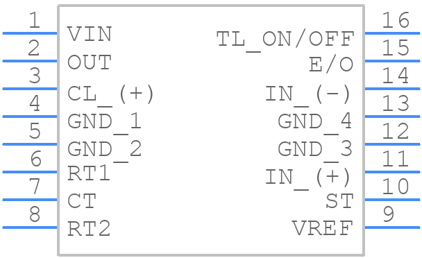 HA16108FP - HITACHI - PCB symbol