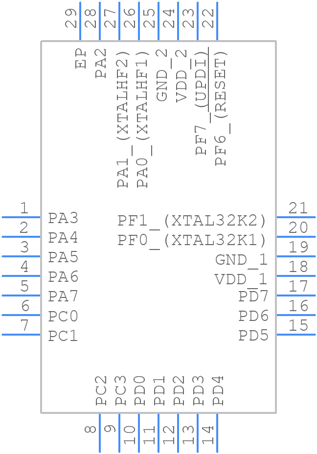 AVR16EA28-E/STX - Microchip - PCB symbol