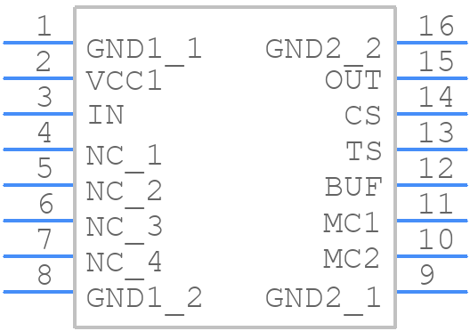 ISSI30R12HXUMA1 - Infineon - PCB symbol