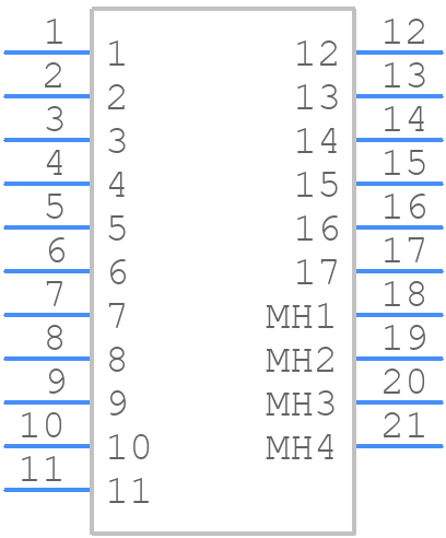 GFSH89M47LN/AA - Positronic - PCB symbol