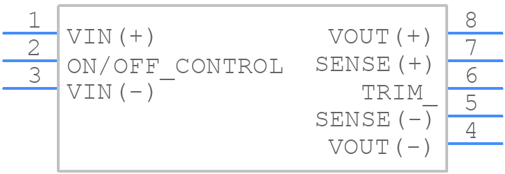 PKU5513SPI - Flex Power Modules - PCB symbol