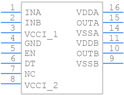 UCC21551CDWKR - Texas Instruments - PCB symbol