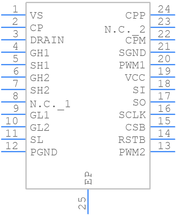 BD16950EFV - ROHM Semiconductor - PCB symbol