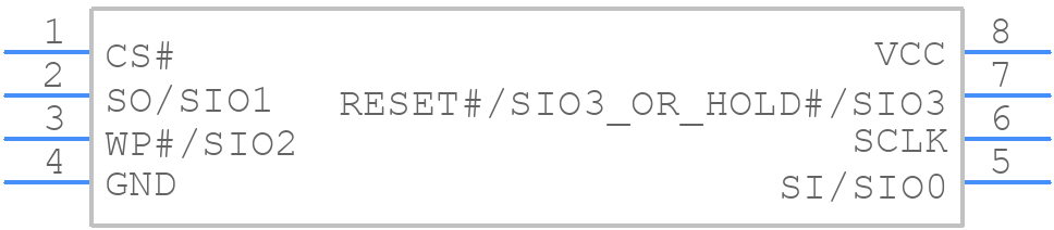 MX25R6435FM2IH0-T - Macronix - PCB symbol