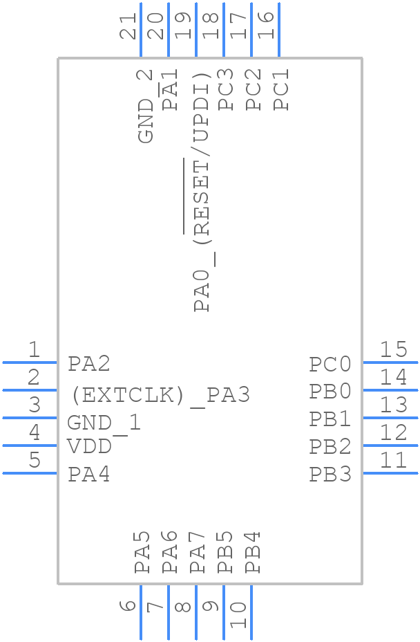 ATTINY406-MF - Microchip - PCB symbol