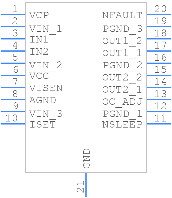 MP6612GF-P - Monolithic Power Systems (MPS) - PCB symbol