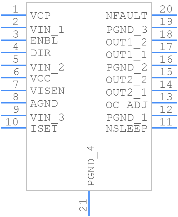 MP6612DGF-P - Monolithic Power Systems (MPS) - PCB symbol