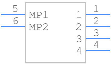 DS1066-04-4MSV6R - Connfly - PCB symbol