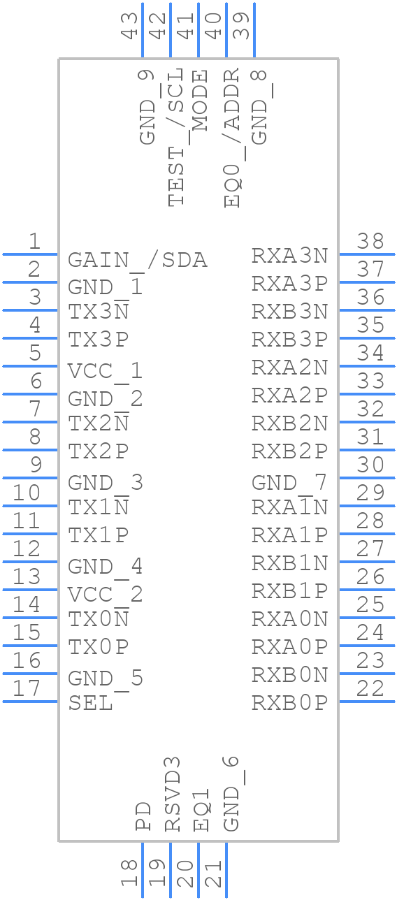TDP20MB421IRUAT - Texas Instruments - PCB symbol