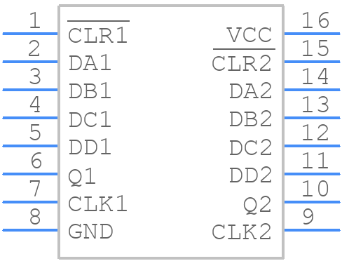 SN74LVC2G100PWRQ1 - Texas Instruments - PCB symbol