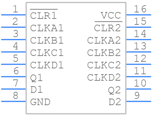 SN74LVC2G101PWRQ1 - Texas Instruments - PCB symbol