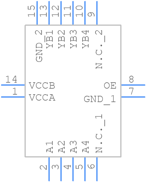 NXU0104BQ-Q100X - Nexperia - PCB symbol