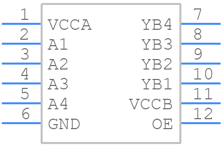 NXU0104GU12X - Nexperia - PCB symbol