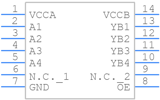 NXU0104PWJ - Nexperia - PCB symbol