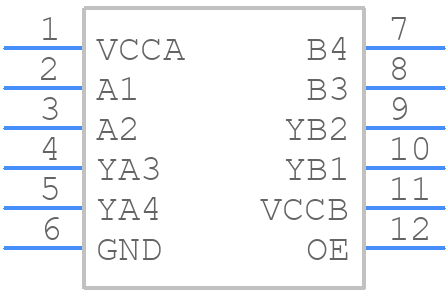 NXU0204GU12X - Nexperia - PCB symbol