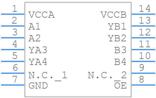 NXU0204PWJ - Nexperia - PCB symbol