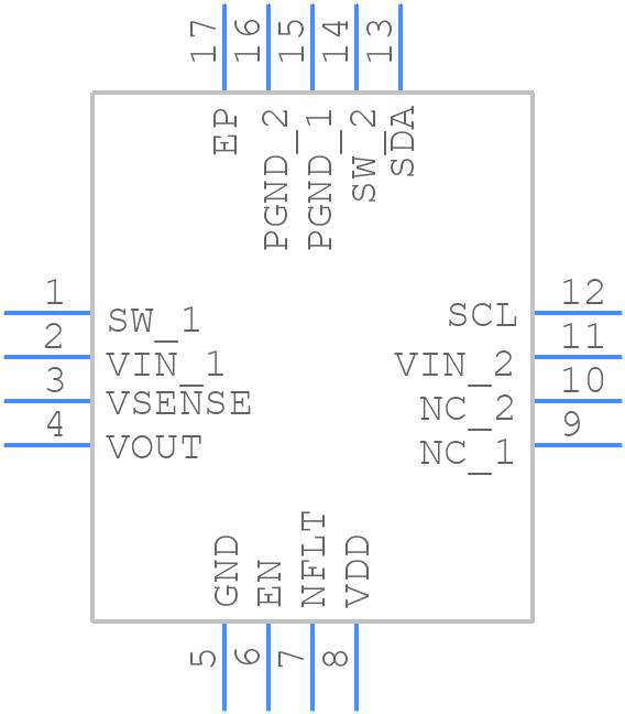 ZSPM4523AA1R - Renesas Electronics - PCB symbol