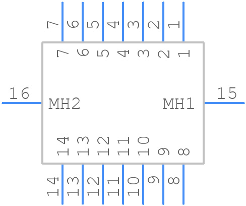 221Y14F22H - Nicomatic - PCB symbol