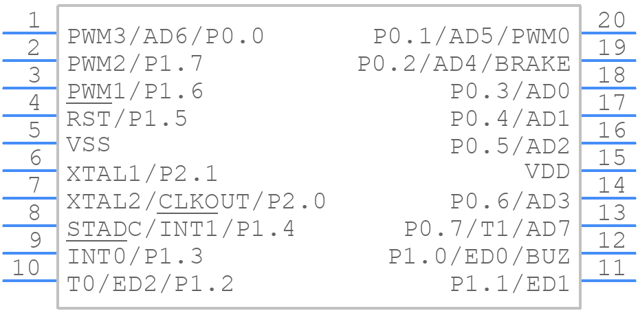 W79E8213ASG - Nuvoton - PCB symbol