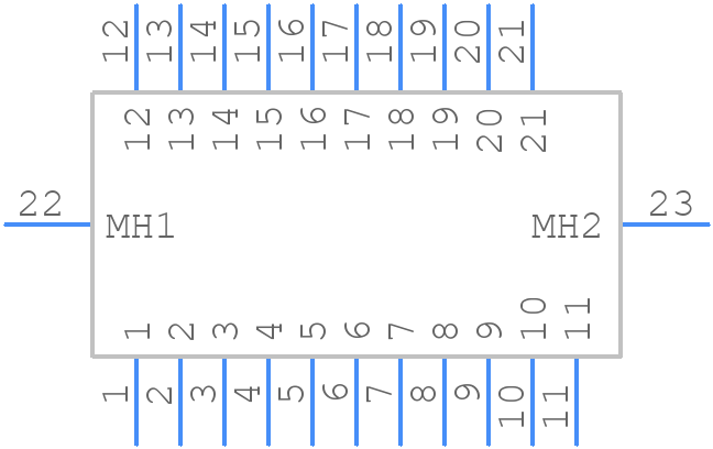 A29200-021 - Omnetics - PCB symbol