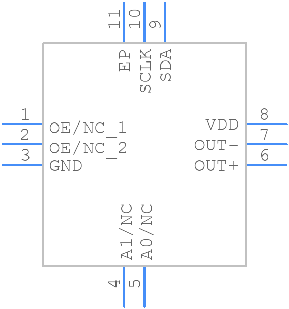 SIT3521AI-2CF33-GM156.250000 - SiTime - PCB symbol