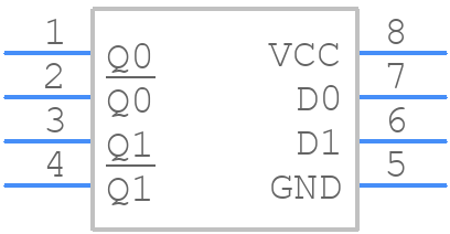 MAX9372EUA - Rochester Electronics - PCB symbol