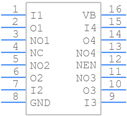 IC-HD7SO16N - ic-haus - PCB symbol