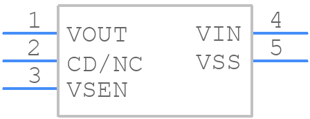 XC6118N25AGR-G - Torex - PCB symbol
