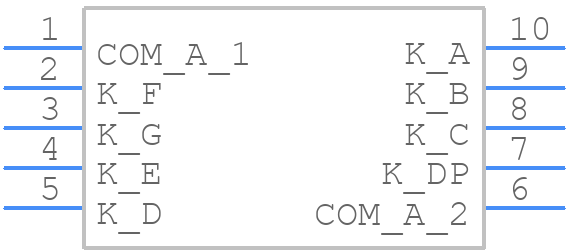 SA39-12EWA - Kingbright - PCB symbol